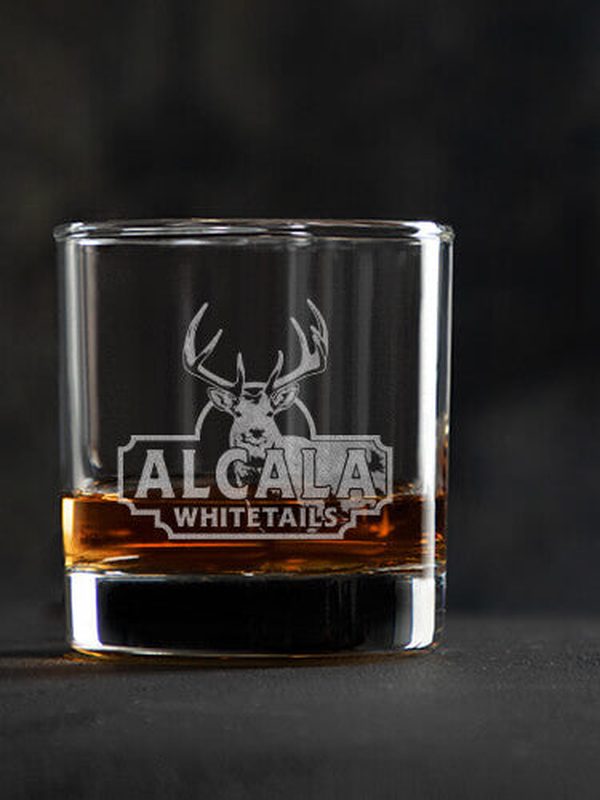 Whitetails : Rocks Glasses - Engraved