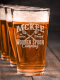 Wooden Spoon Company : Pint Glasses - Engraved