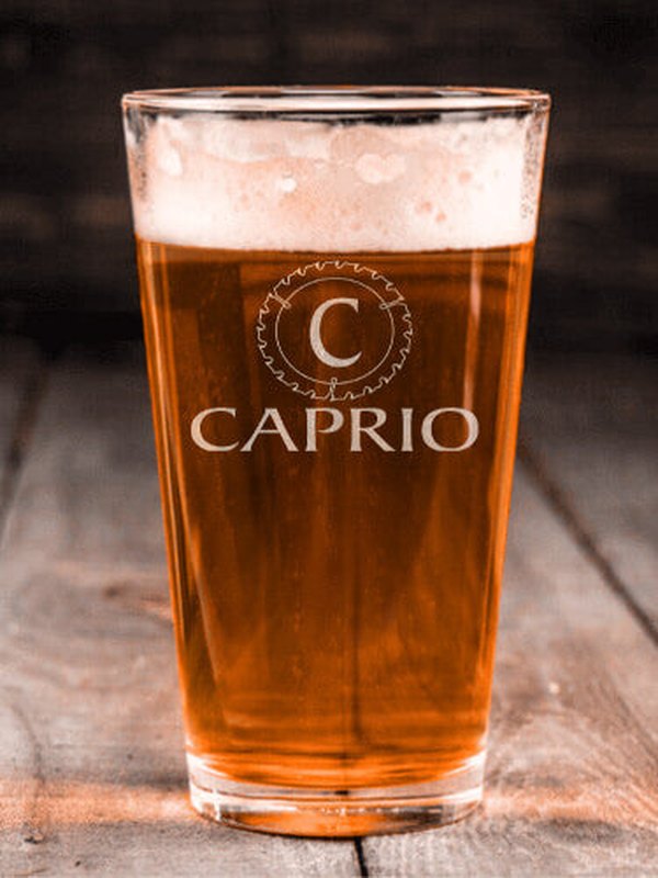 Woodworking Monogram : Pint Glasses - Engraved