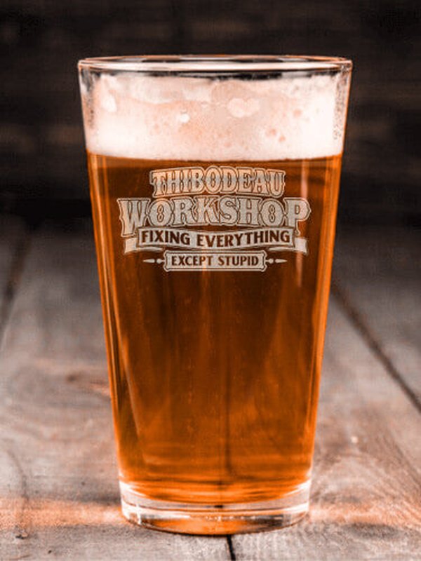 Workshop : Pint Glasses - Engraved