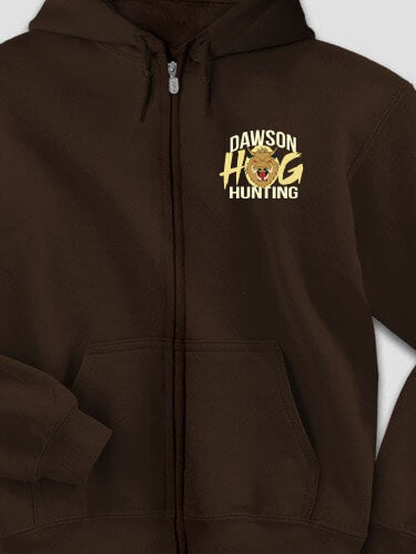 Hog Hunting : Embroidered Zip Hoodies product image 2