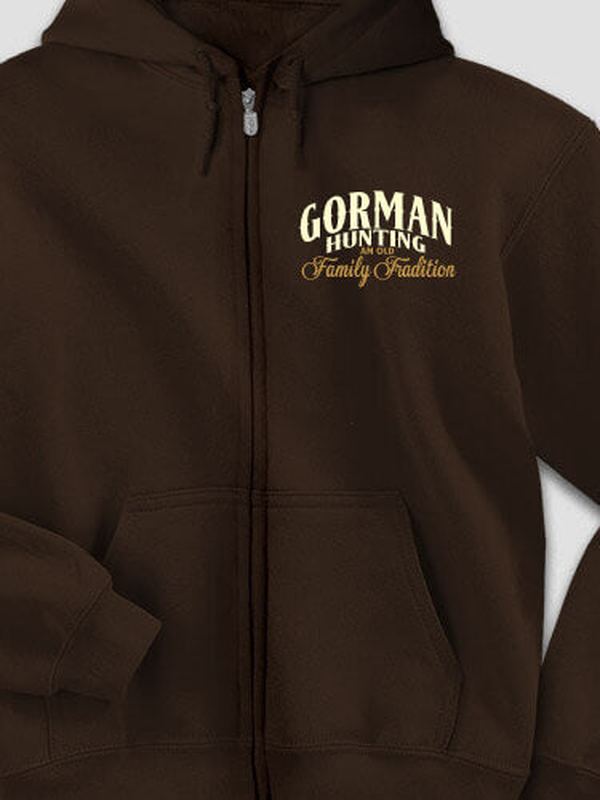 Hunting Family Tradition : Embroidered Zip Hoodies product image 2