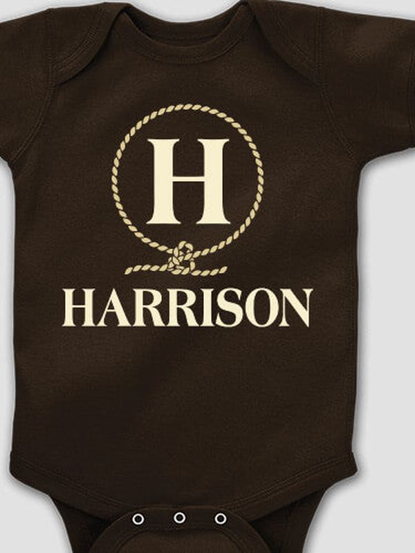 Lasso Monogram : Printed Baby Bodysuits