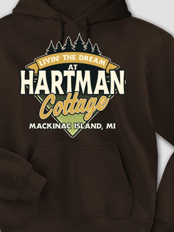 Livin' The Dream Cottage : Printed Hoodies product image 2