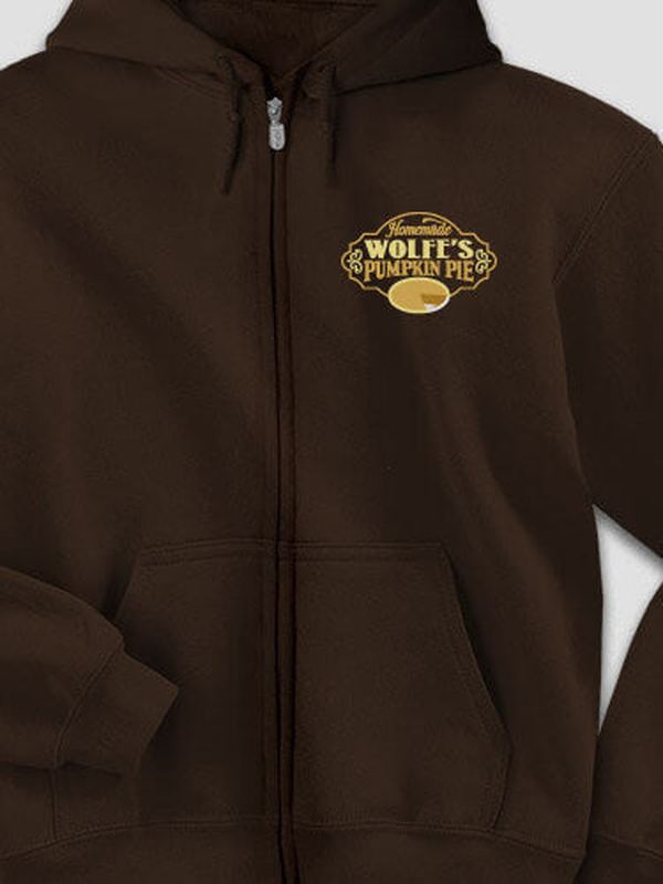 Pumpkin Pie : Embroidered Zip Hoodies