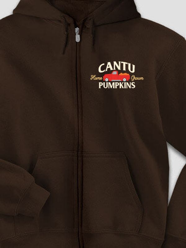 Pumpkins : Embroidered Zip Hoodies