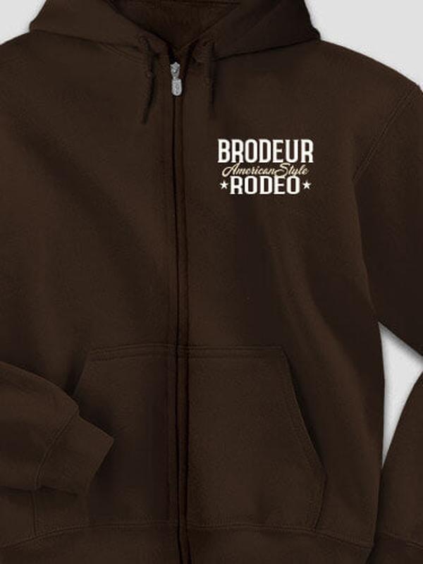 Rodeo : Embroidered Zip Hoodies
