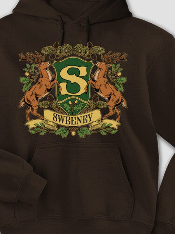Stag Coat Of Arms : Printed Hoodies product image 2