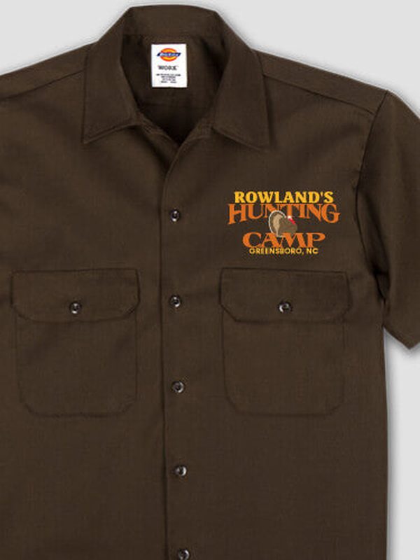 Turkey Hunting Camp : Embroidered Work Shirts product image 2