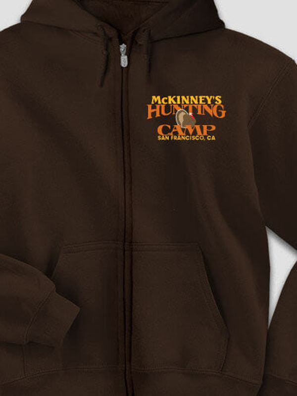 Turkey Hunting Camp : Embroidered Zip Hoodies product image 2