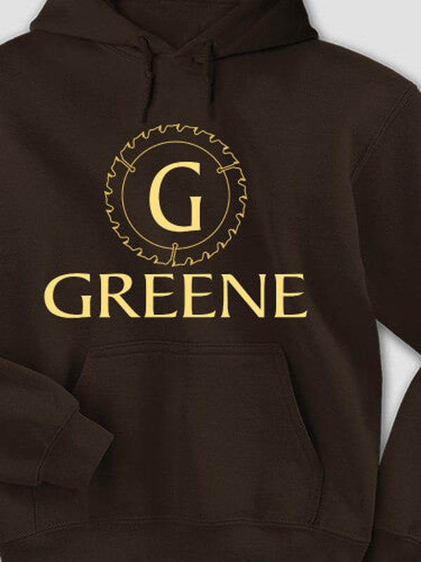 Woodworking Monogram : Printed Hoodies product image 2