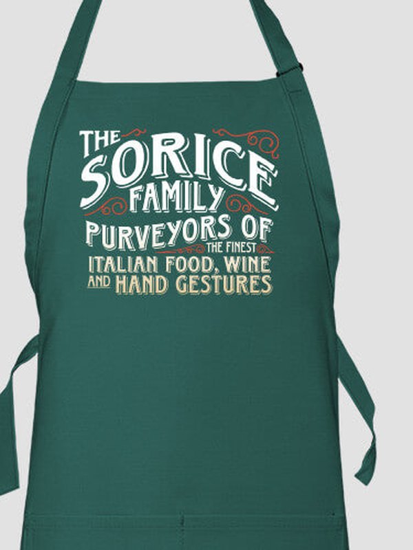 Italian Hand Gestures : Printed Aprons