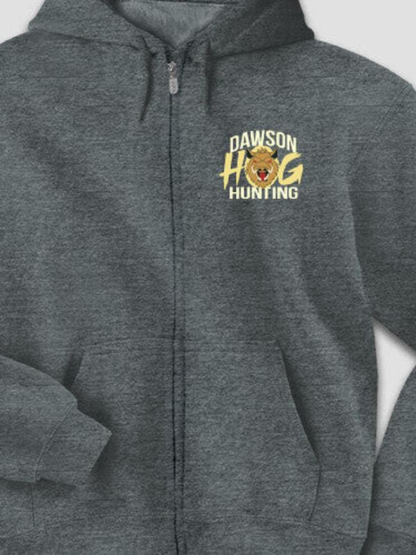 Hog Hunting : Embroidered Zip Hoodies product image 3