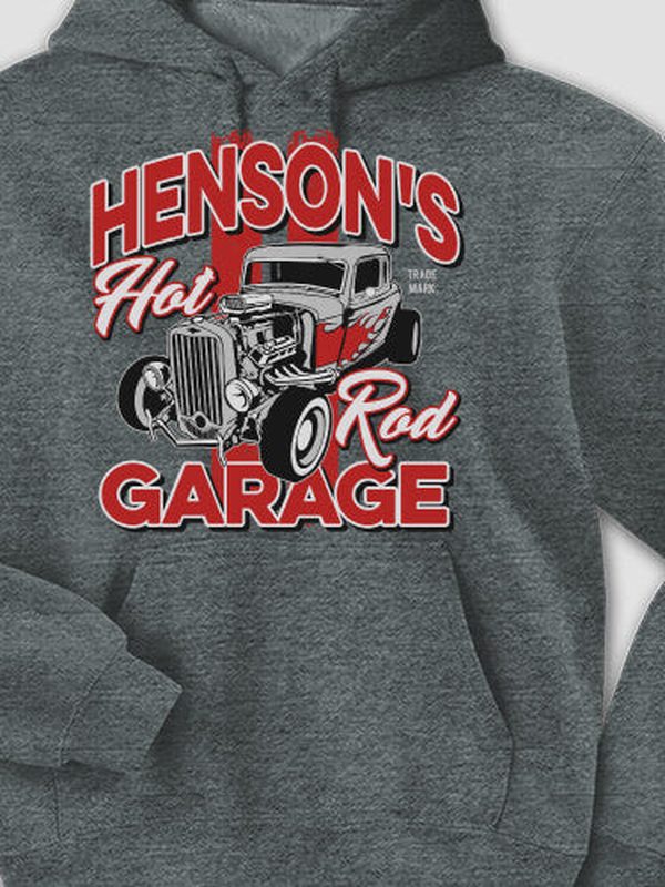 Hot Rod Garage : Printed Hoodies product image 2