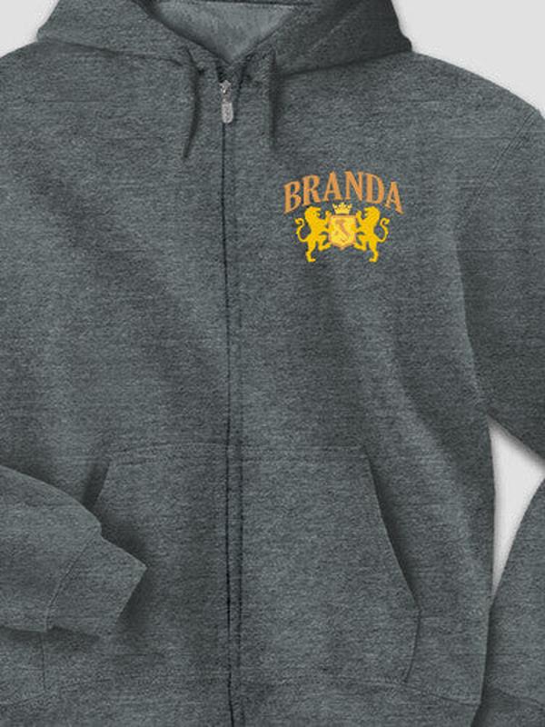 Italian Crest : Embroidered Zip Hoodies product image 2