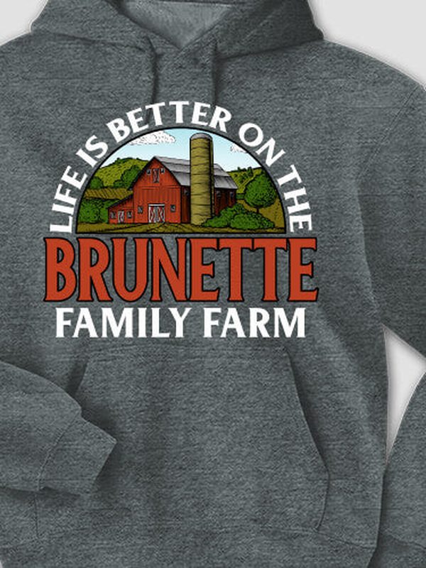 Life Is Better Farm : Printed Hoodies product image 3