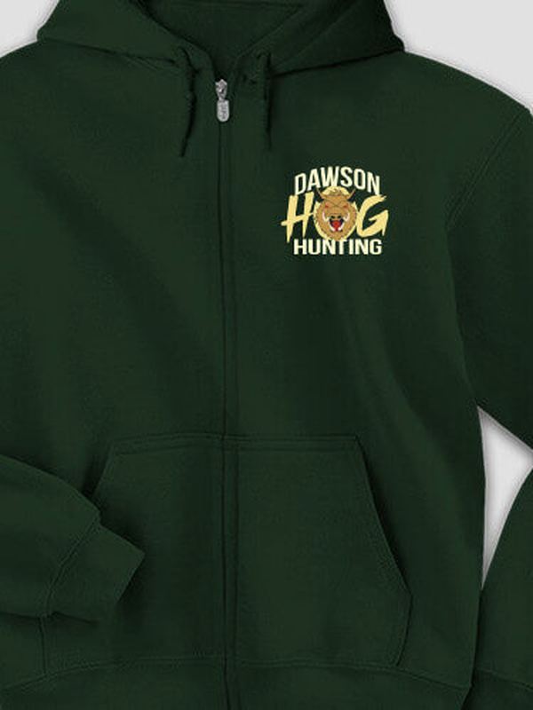 Hog Hunting : Embroidered Zip Hoodies product image 4