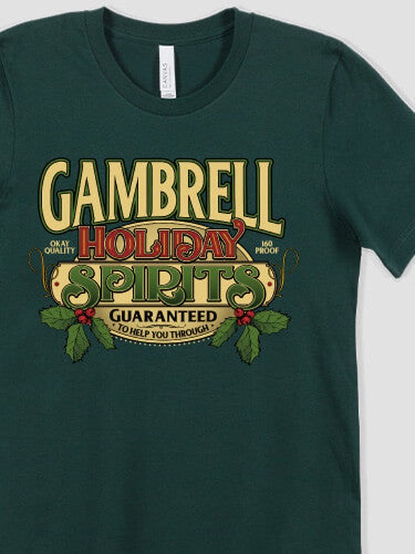 Holiday Spirits : Premium Printed T-Shirts