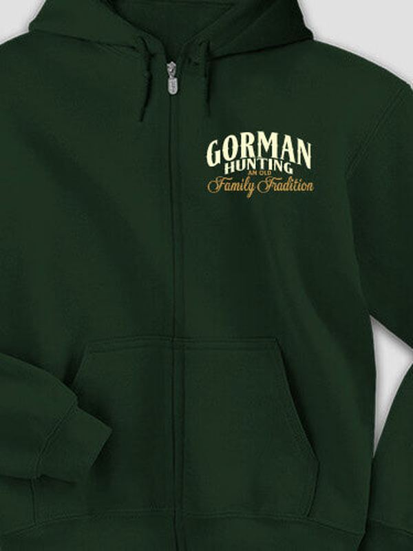 Hunting Family Tradition : Embroidered Zip Hoodies product image 3