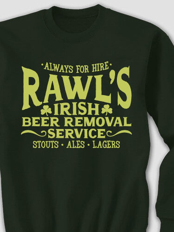 Irish Beer Removal Service : Printed Sweatshirts product image 2