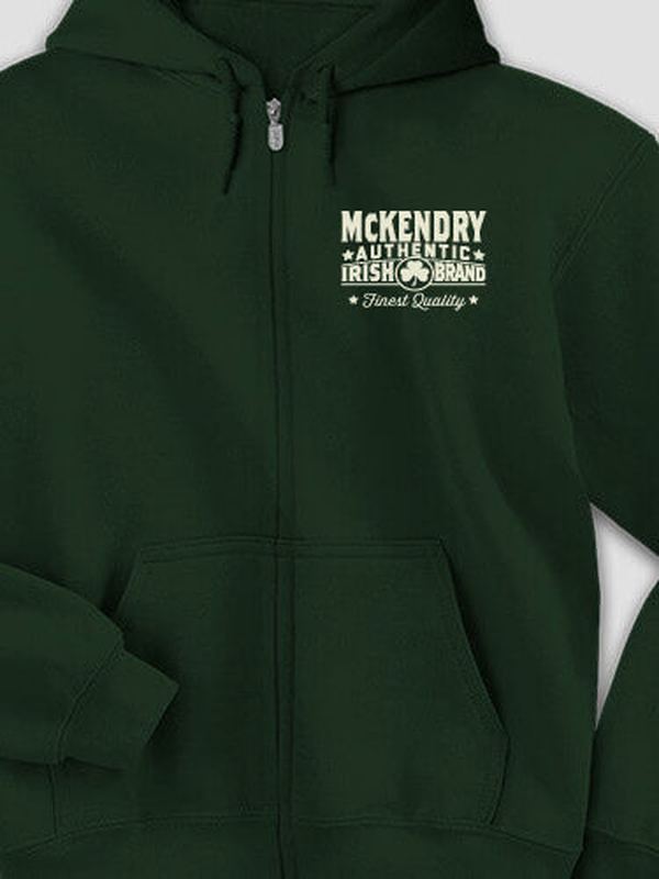 Irish Brand : Embroidered Zip Hoodies