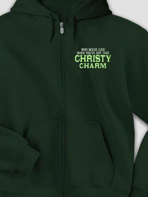 Irish Charm : Embroidered Zip Hoodies product image 1