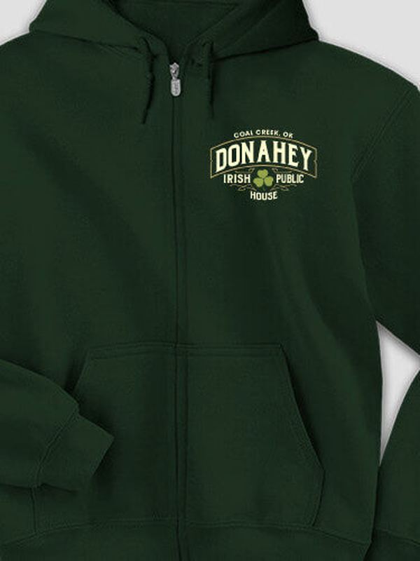 Irish Public House : Embroidered Zip Hoodies