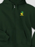 Irish Smiley : Embroidered Zip Hoodies