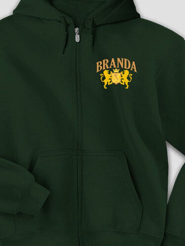 Italian Crest : Embroidered Zip Hoodies product image 3