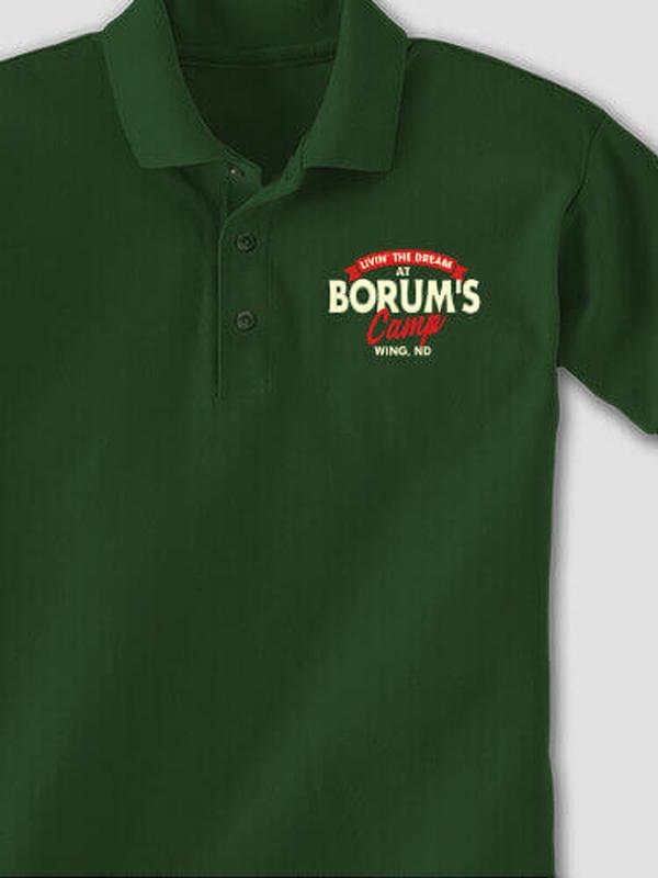 Livin' The Dream Camp : Embroidered Polo Shirts product image 2