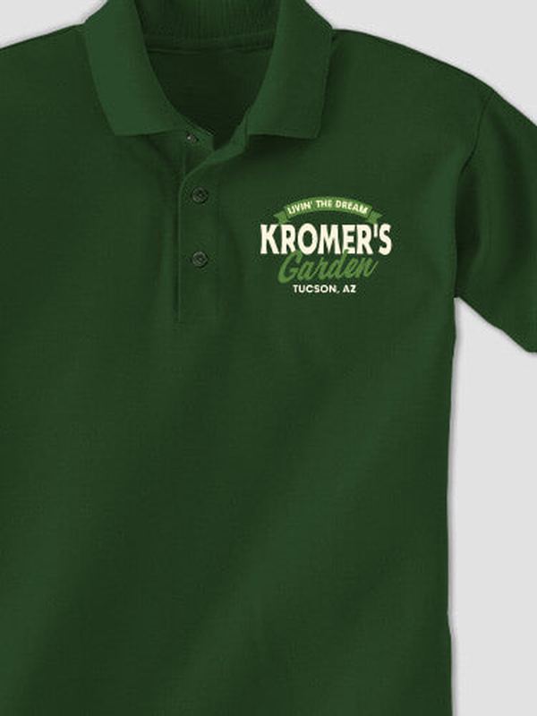 Livin' The Dream Garden : Embroidered Polo Shirts product image 1