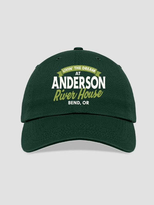 Livin' The Dream River House : Embroidered Baseball Hats