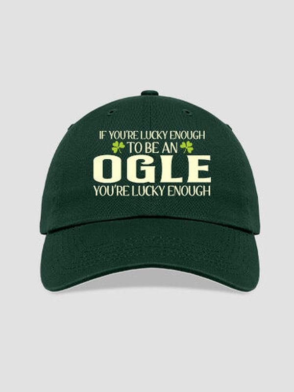 Lucky Enough : Embroidered Baseball Hats