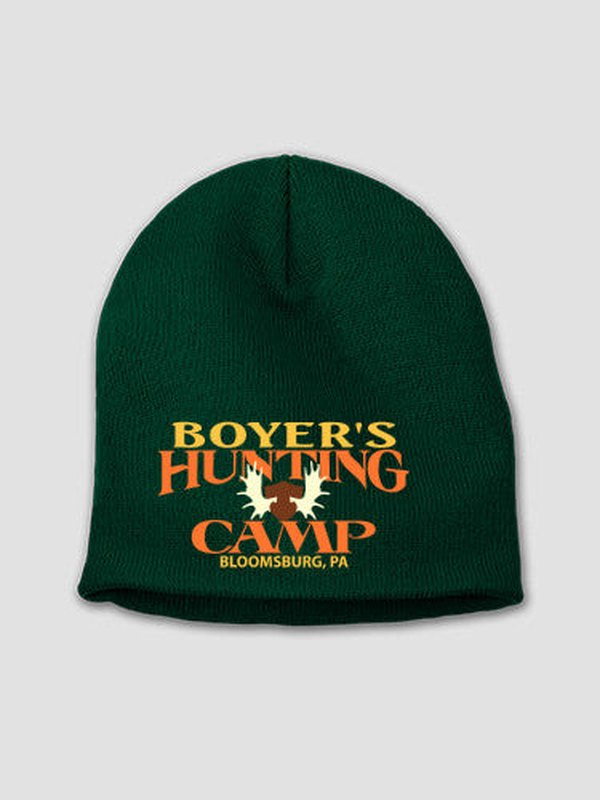 Moose Hunting Camp : Embroidered Beanies