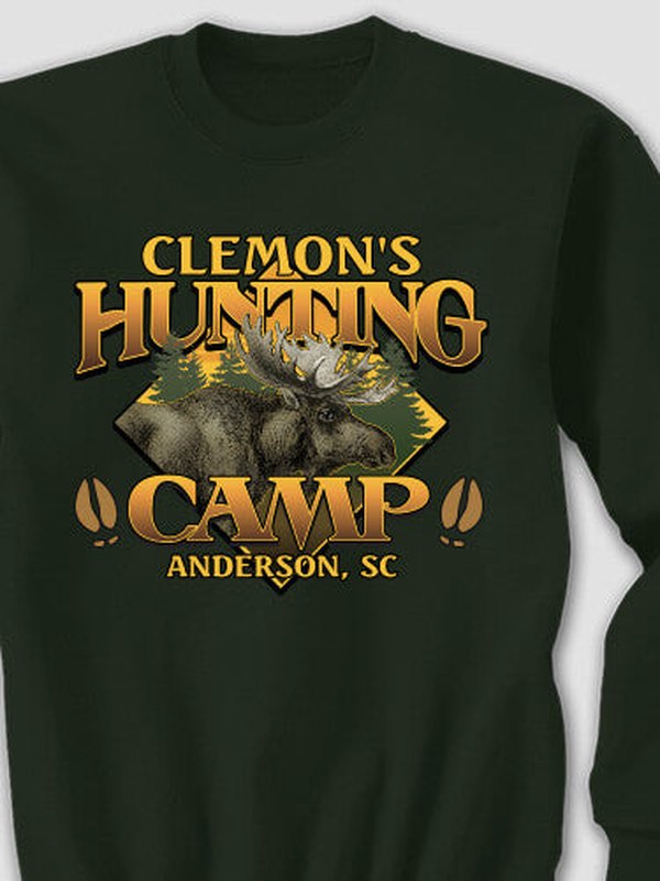 Moose Hunting Camp : Printed Sweatshirts product image 3