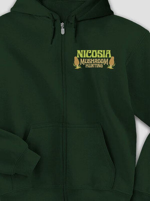Mushroom Hunting : Embroidered Zip Hoodies product image 3