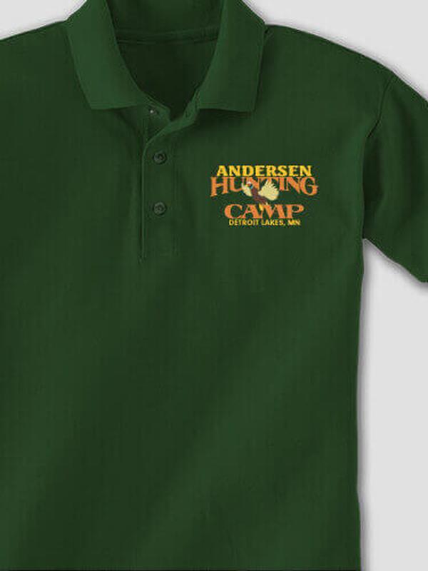 Pheasant Hunting Camp : Embroidered Polo Shirts product image 2
