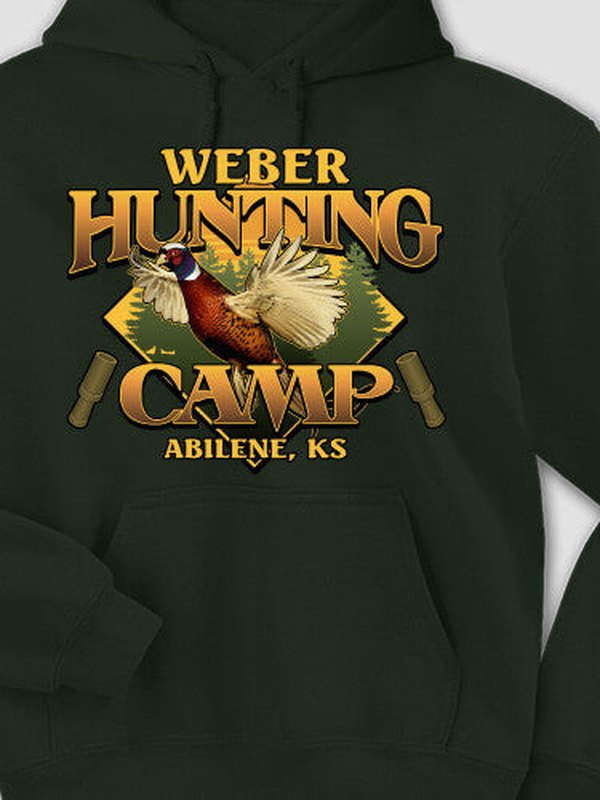 Pheasant Hunting Camp : Printed Hoodies product image 3