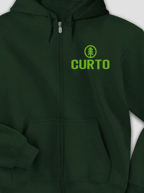 Pine Tree : Embroidered Zip Hoodies product image 3