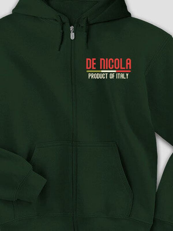 Product Of Italy : Embroidered Zip Hoodies product image 2