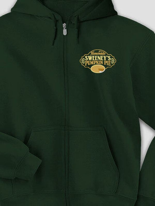 Pumpkin Pie : Embroidered Zip Hoodies