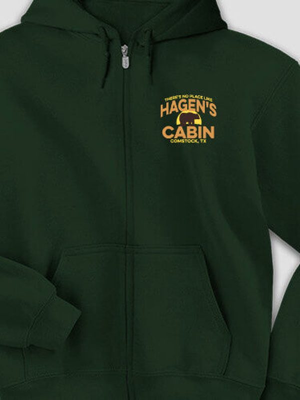 Rustic Cabin : Embroidered Zip Hoodies