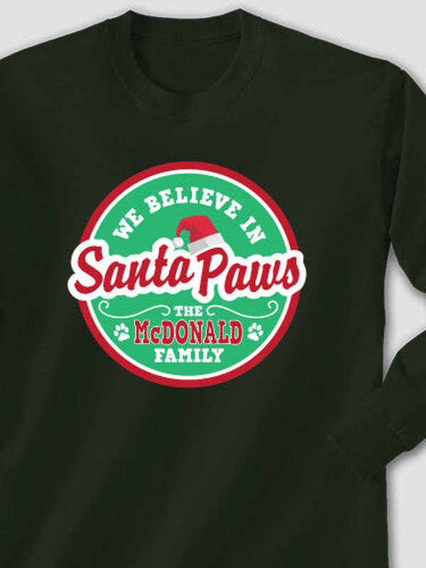 Santa Paws : Printed Long Sleeves