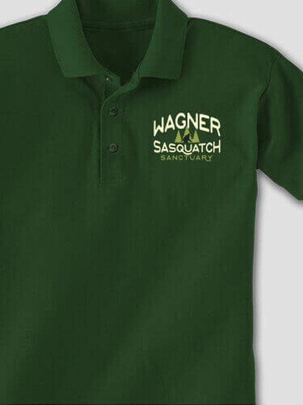 Sasquatch Sanctuary : Embroidered Polo Shirts product image 2