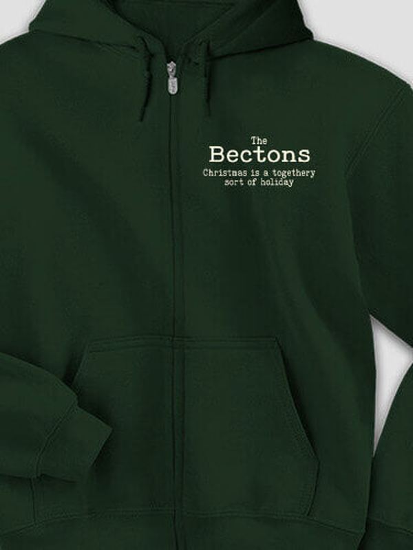 Togethery Holiday : Embroidered Zip Hoodies