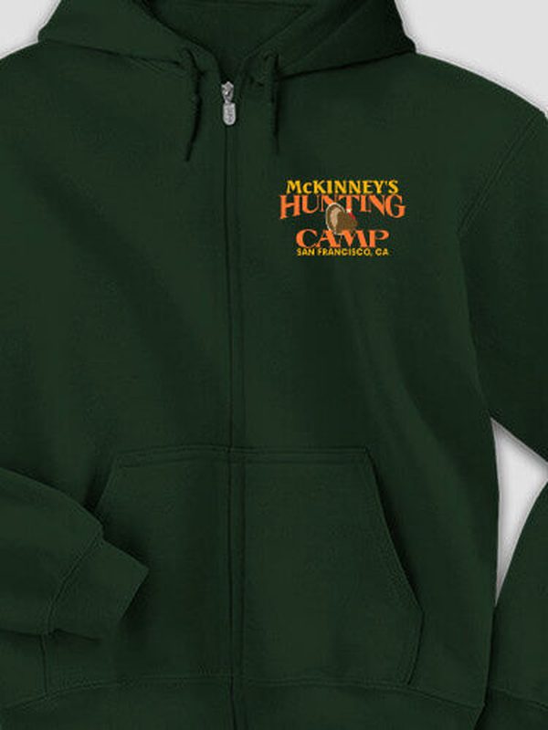 Turkey Hunting Camp : Embroidered Zip Hoodies product image 3