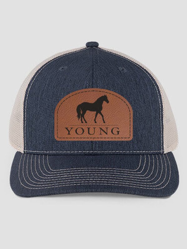 Horse : Structured Trucker Hats with Patch