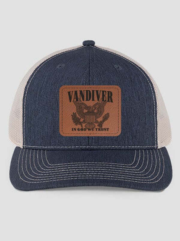 In God We Trust : Structured Trucker Hats with Patch
