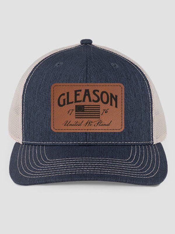 United We Stand : Structured Trucker Hats with Patch