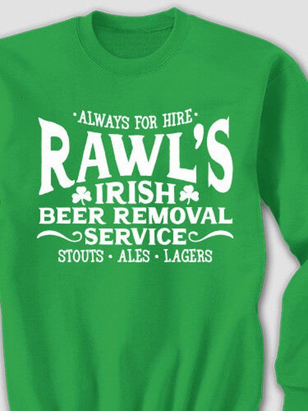 Irish Beer Removal Service : Printed Sweatshirts product image 3